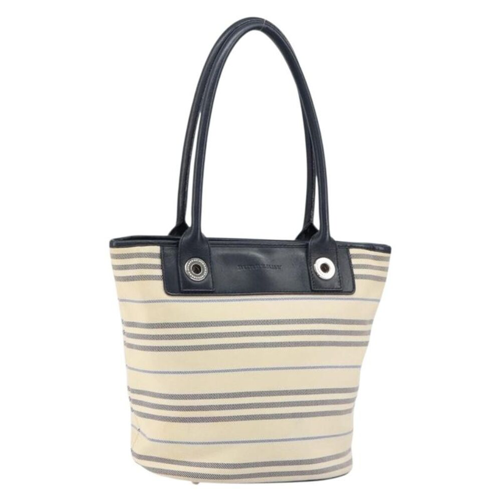 Burberry Vintage Canvas Beige Canvas Tote Bag Bag